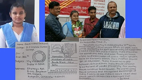 Gauri Gaikwad Wins Postcard Competition by PMO