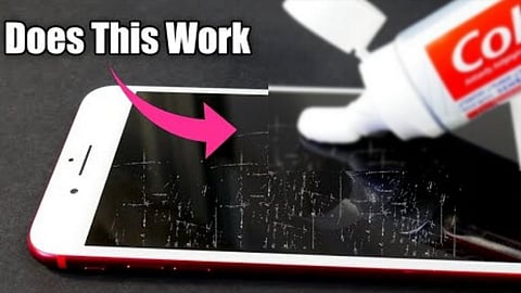 Remove Scratches Mobile Screen Using Toothpaste