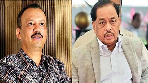 shivsena leader milind narvekar and bjp leader narayan rane