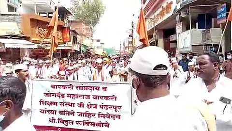 विठुरायाचे पदस्पर्श दर्शन सुरु करा; वारकरी आक्रमक