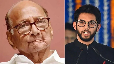 aditya thackeray reached at silver oak to meet sharad pawar after st bus workers protest