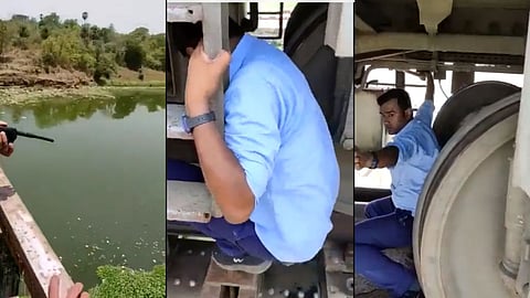 Viral Video Of Godan Express Chain Pulling Reset By Assistant Loco Pilot Satish Kumar