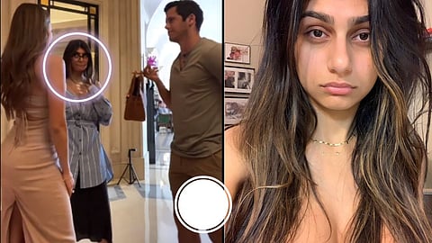 A man spotted Mia Khalifa while on his honeymoon