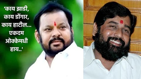 Eknath Shinde On kay zadi kay dongar Song