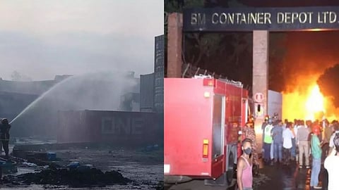 bangladesh container depot Fire