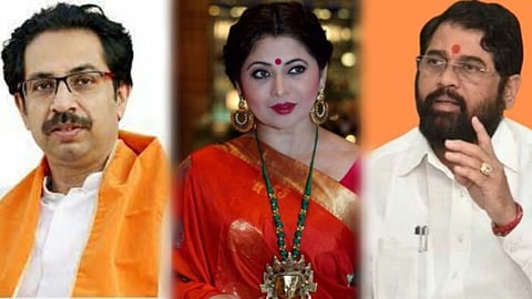 Deepali Sayyad, Uddhav Thackeray, Eknath Shinde