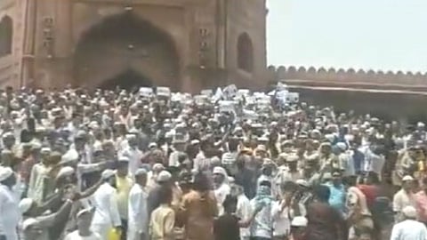 Delhi Jama masjid Protest Latest News Update in Marathi