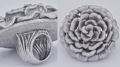 Most diamonds set in one ring - 24,679 by SWA Diamonds (Capestone) 🇮🇳