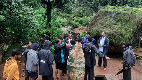 patan, landslide, rain, satara