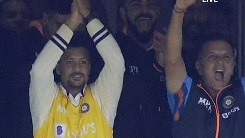 England vs India Rishabh Pant century Rahul Dravid celebration video