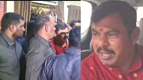BJP MLA Raja Singh Arrested/ANI
