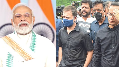 PM Narendra Modi On Congress protest in black clothes