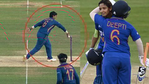 Charlie dean run out by deepti sharma