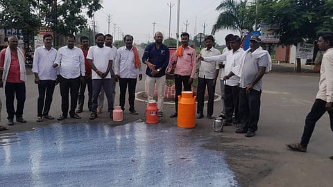 hingoli , goregoan , farmers , protest