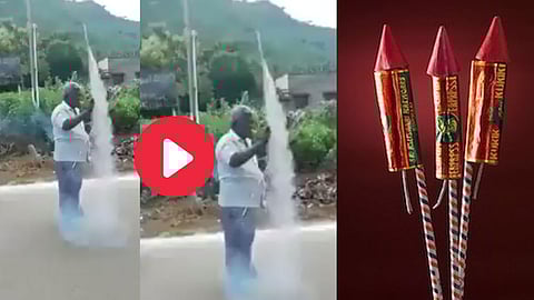 Diwali Rocket Man Viral Video