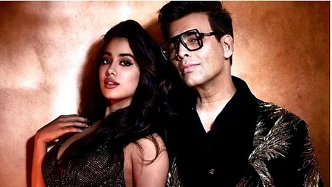 Janhavi Kapor And Karan Johar