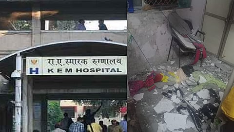 Slab collapsed in KEM hospital