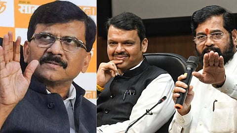 Sanjay Raut, Eknath Shinde, Devendra Fadnavis