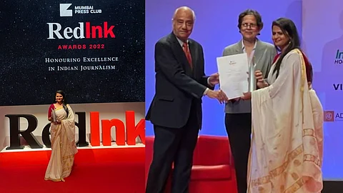 RedInk Award To Sonali Shinde, Saam TV News