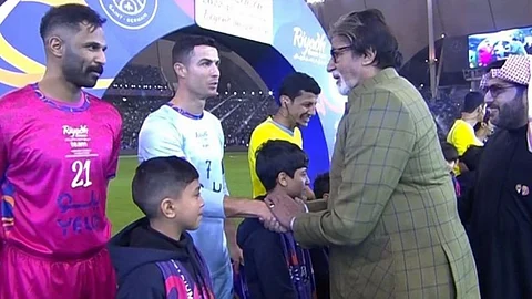 Amitabh Bachchan Meets Messi, Ronaldo