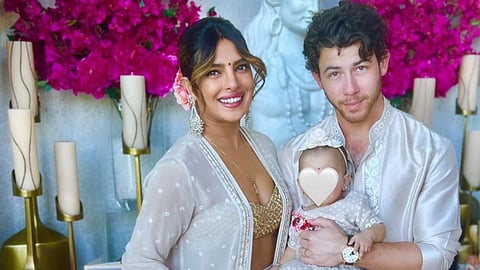 Priyanka Chopra with Nick and Malati