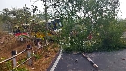School Bus Accident: डोंबिवलीतील शाळेच्या बसला मुंबई-पुणे महामार्गावर अपघात