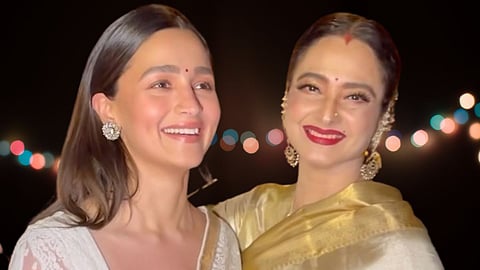 Rekha-Alia Bhatt On Red Carpet