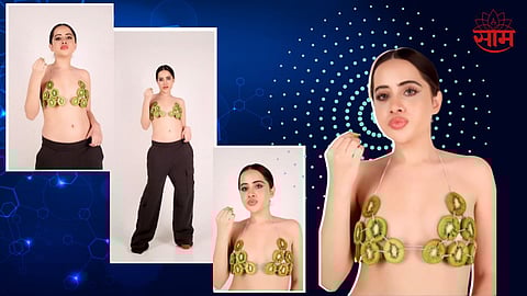 Urfi Javed Kiwi Fruit Photoshoot
