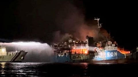 Philippines Boat Fire News