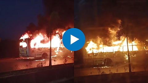 Kolhapur Burning Bus Video