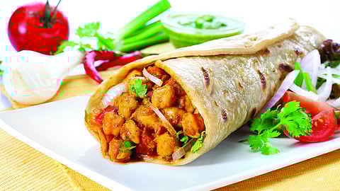 Chole Roll Recipe