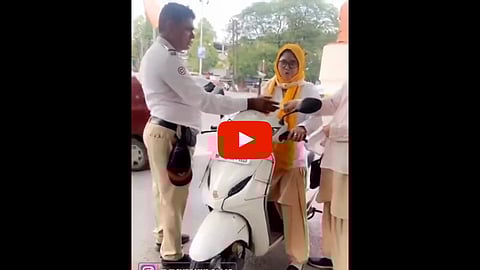 traffic police suspended