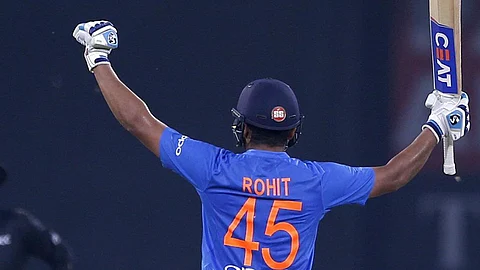 rohit sharma jersey number