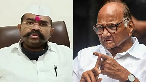 narendra patil on Sharad pawar