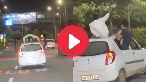 Push-ups on Car Viral Video