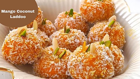 Mango Coconut Laddoo Recipe