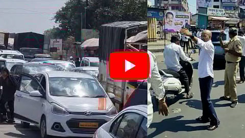 Nilesh Lanke in Traffic