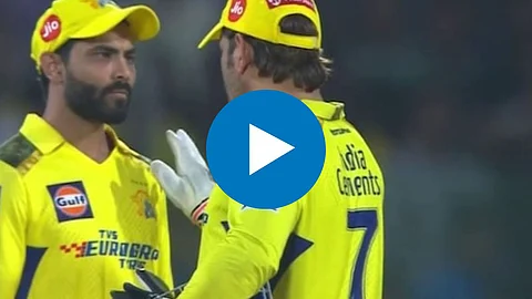 ms dhoni and ravindra jadeja fight