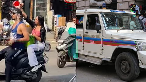 Bath On Bike Viral Video