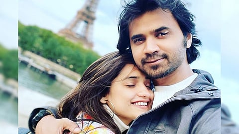 Hruta Durgule 1st Wedding Anniversary Post