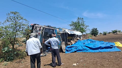 Liquor Truck Overturned