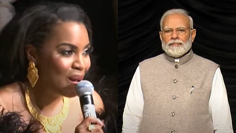 American Singer Singing Indian National Anthem