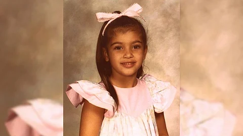 Kim Kardashian Childhood Photo