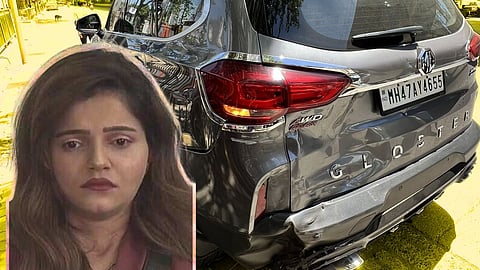 Rubina Dilaik On Car Accident