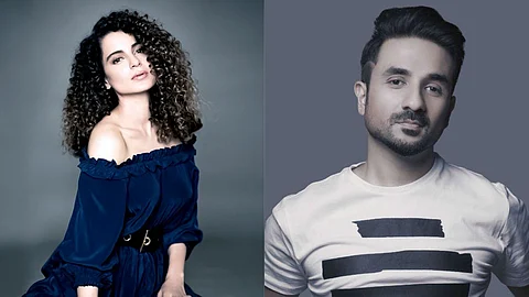 Kangana Ranaut Reacts To Report Of Kissing Vir Das