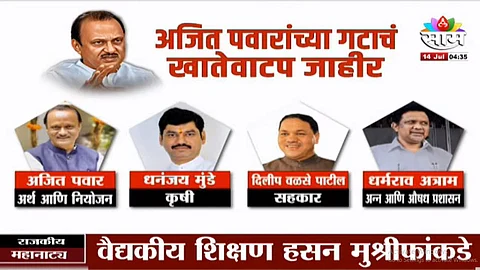 Maharashtra Cabinet Portfolio