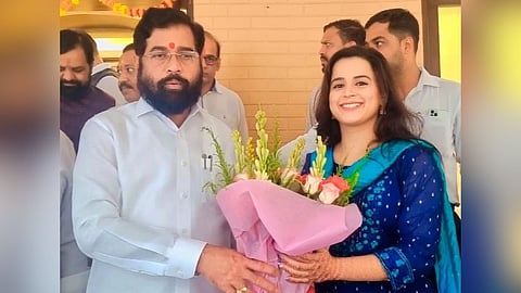Actress Prajakta Gaikwad Politics Entry CM Eknath Shinde
