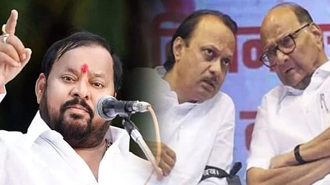 shahaji Bapu Patil, Ajit Pawar, Sharad Pawar