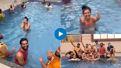 Prajakta Mali Birthday Celebration At Karjat In MHJ Team