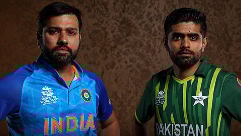 babar azam with rohit sharma